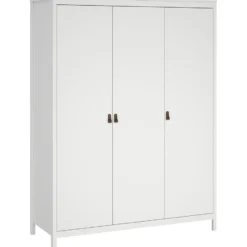 Kledingkast Madeira 3-deurs - wit - 199x150x58 cm