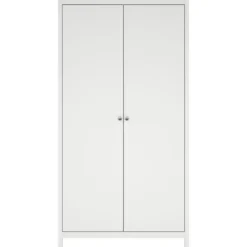 Kledingkast Madeira 2-deurs - wit - 199x102x58 cm