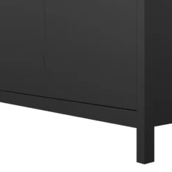 Kledingkast Madeira 3-deurs - zwart - 199x150x58 cm