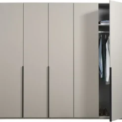 Kledingkast Milaan 5-deurs - greige - 236x225x58 cm