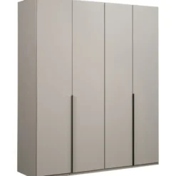 Kledingkast Milaan 4-deurs - greige -236x180x58 cm