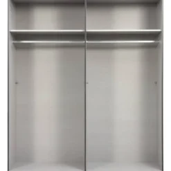 Kledingkast Milaan 4-deurs - greige - 208x180x58 cm