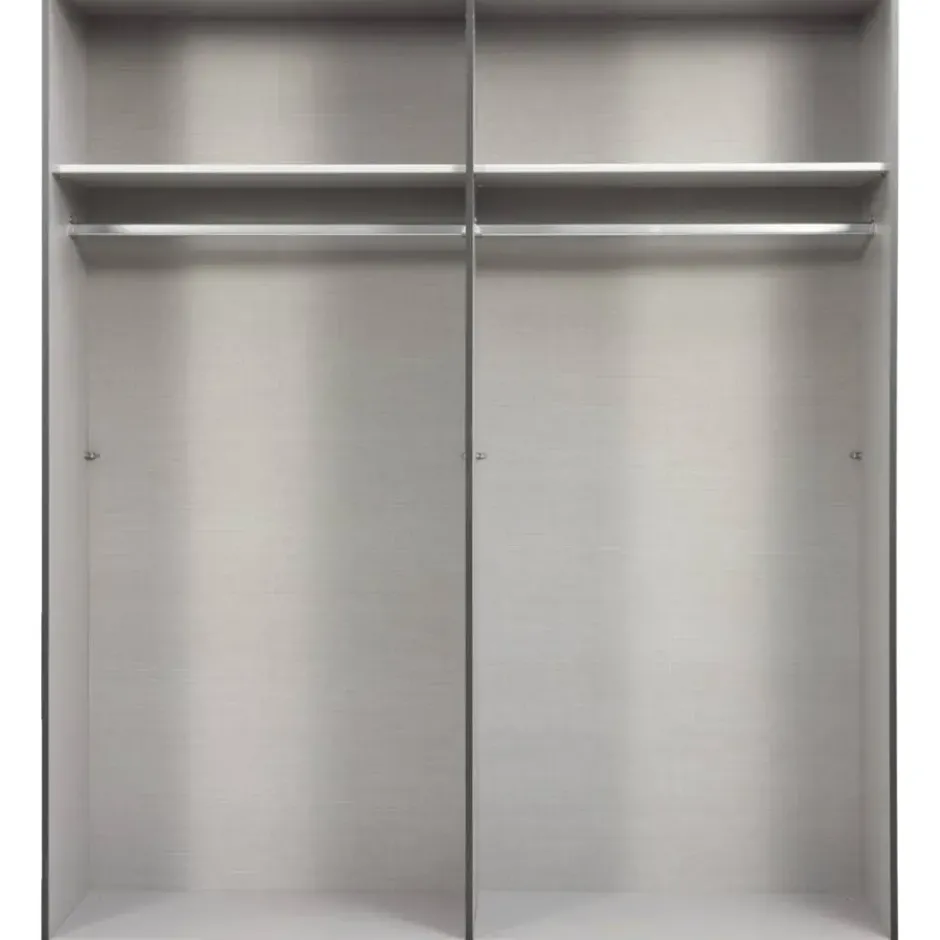 Kledingkast Milaan 4-deurs - greige - 208x180x58 cm