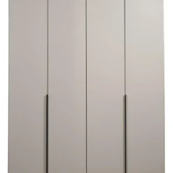 Kledingkast Milaan 4-deurs - greige - 208x180x58 cm