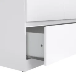 Kledingkast Naia 2-deurs - hoogglans wit - 50x99x201 cm