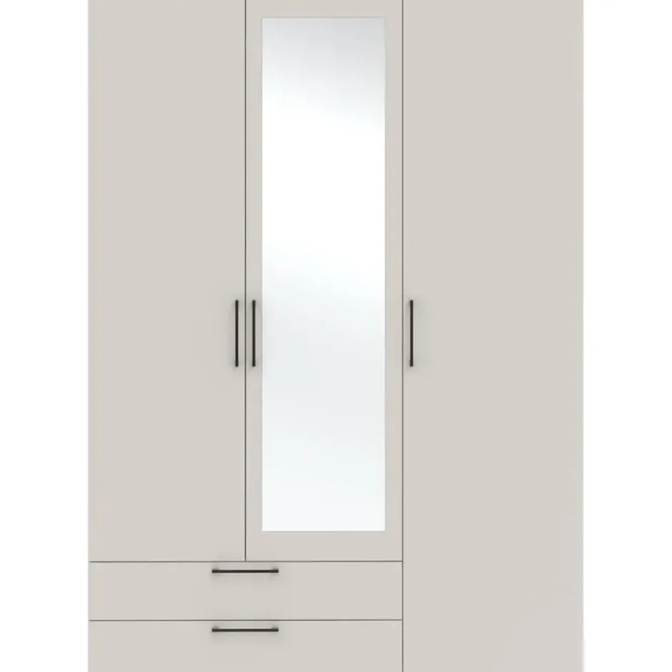 Kledingkast Penrith 3 deurs - greige - 204x145x58 cm