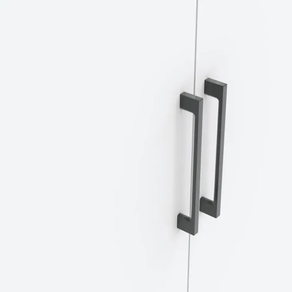 Kledingkast Penrith 3 deurs - wit - 204x145x58 cm