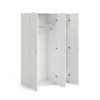 Kledingkast Space 3-deurs - wit - 175,4x115,8x49,5 cm
