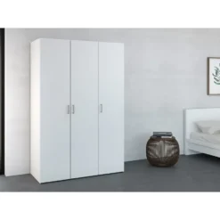 Kledingkast Space 3-deurs - wit - 175,4x115,8x49,5 cm