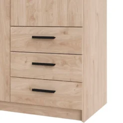Kledingkast Sprint 2-deurs - eikenkleur - 200x98,5x50 cm