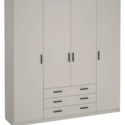 Kledingkast Sprint 4-deurs - greige - 200x196x50 cm