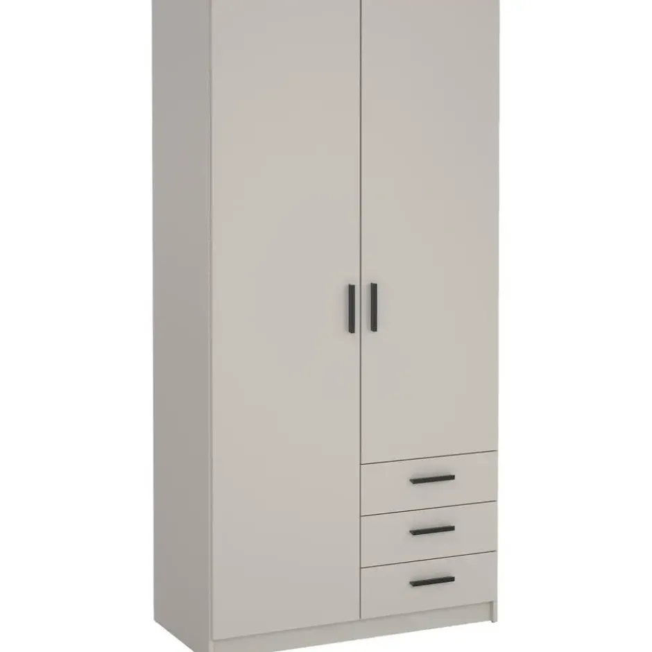 Kledingkast Sprint 2-deurs - greige - 200x98,5x50 cm