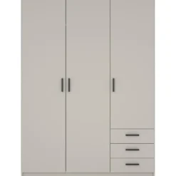 Kledingkast Sprint 3-deurs - greige - 200x147x50 cm