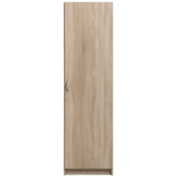 Kledingkast Varia 1-deurs - licht eiken - 175x49x50 cm