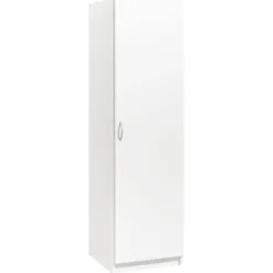 Kledingkast Varia 1-deurs - wit - 175x49x50 cm