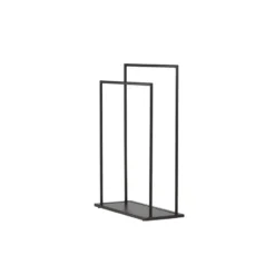 Kledingrek Zwart Metaal - 70x30x100cm - Alva