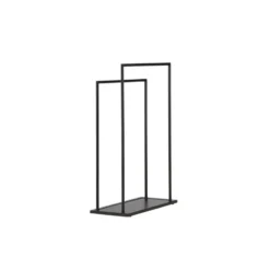 Kledingrek Zwart Metaal - 70x30x100cm - Alva
