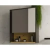 Klein badkamermeubel YANGRA - 60 cmx25 cmx75 cm - Antracietgrijs Hout paneel