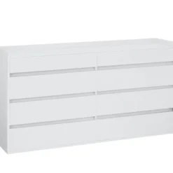 Kosmo - Commode met 8 laden in witte spaanplaat