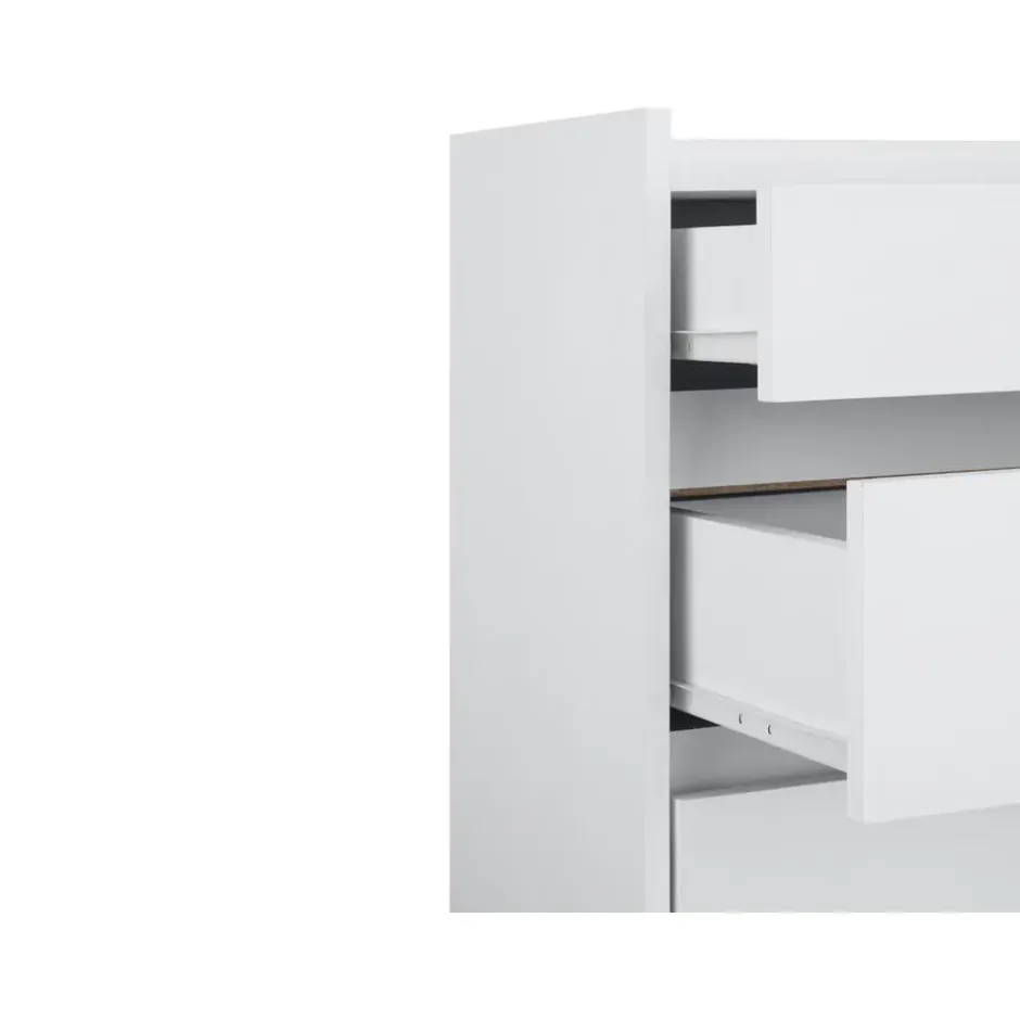 Kosmo - Commode met 8 laden in witte spaanplaat