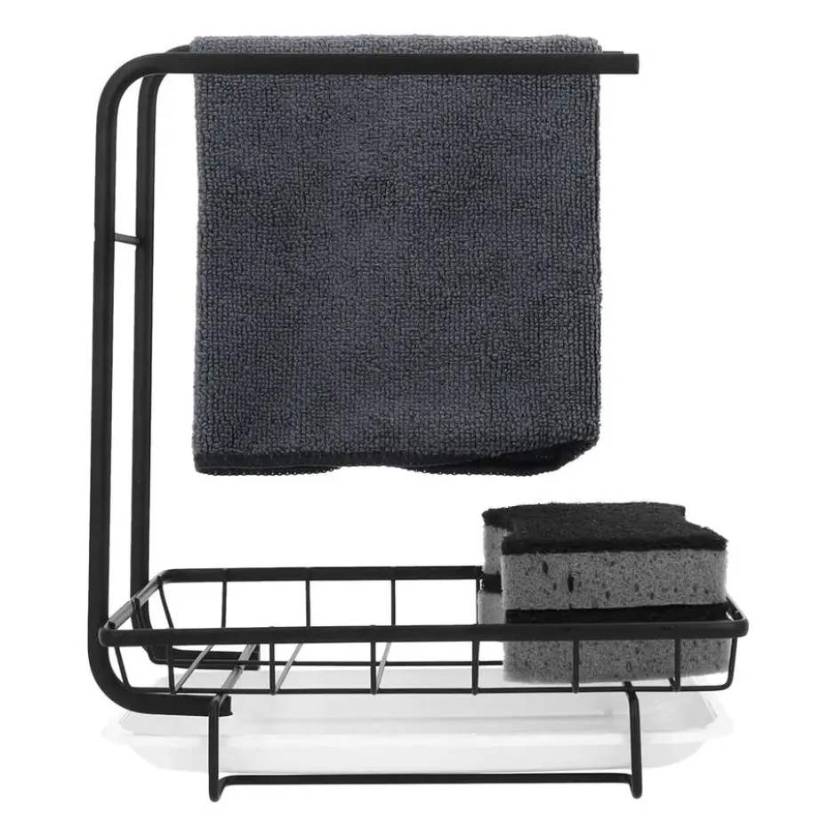 Krumble Aanrecht organizer - Metaal - Zwart
