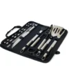 Krumble BBQ set 18-delig in opbergtas RVS