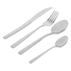Krumble Bestekset (plat) - 24 delig - 6 persoons - Zilverkleurig