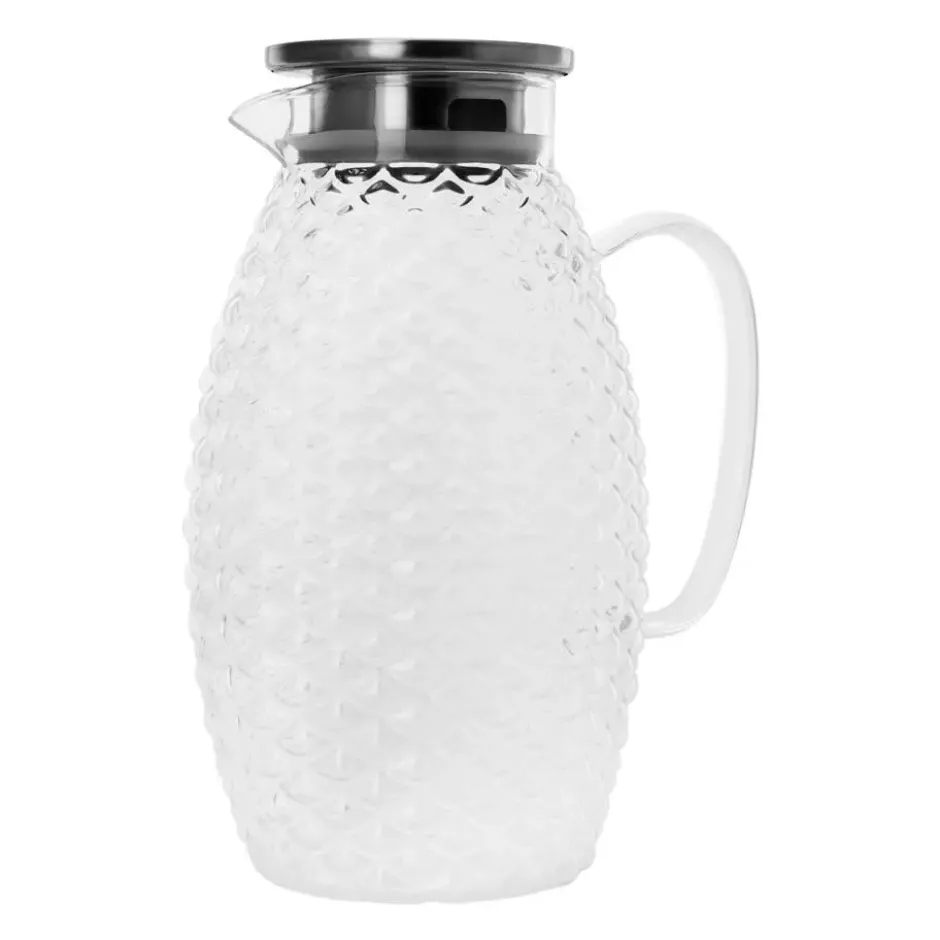 Krumble Karaf schubbenpatroon met filter en deksel - 2 L - Glas