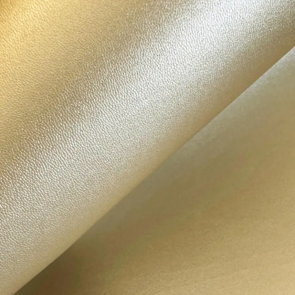 Krumble Placemat en onderzetter - 6 stuks - PU Leer - Goud