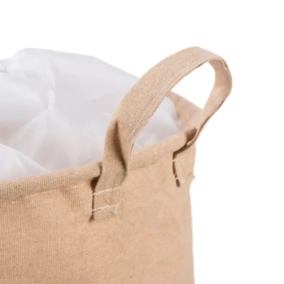 Kruzzel Speelgoedmand - beige - 35L - 32 x 43 cm - opbergmand