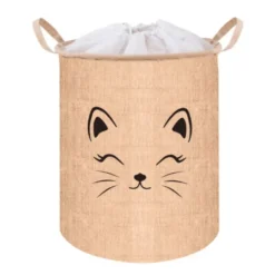 Kruzzel Speelgoedmand - beige - 35L - 32 x 43 cm - opbergmand