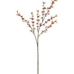 Kunstbloem Berry Spray - oranje/rood - 87 cm
