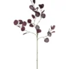 Kunstbloem Eucalyptus Spray - paars - 85 cm