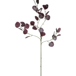 Kunstbloem Eucalyptus Spray - paars - 85 cm