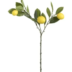 Kunstbloem Lemon Spray - geel - 65 cm