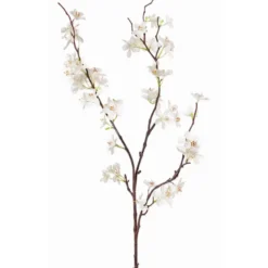Kunstbloem-tak - wit - appelbloesem - 57 bloemetjes - 84 cm