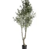 Kunstboom in pot Olijfboom - groen/zwart - 150 cm
