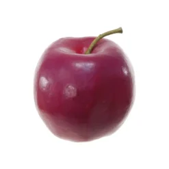 Kunstfruit decofruit - appel/appels - ongeveer 8 cm - donkerrood