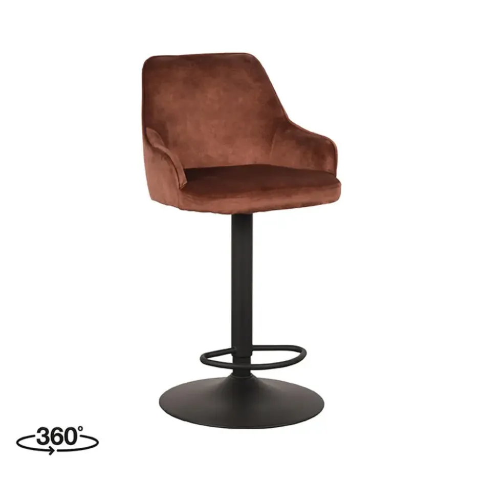 LABEL51 - Barstoel Fender - Rust - 52x50x110cm