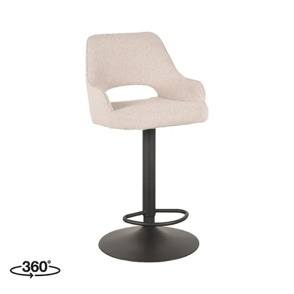 LABEL51 - Barstoel Fer - Beige - 52x50x110cm