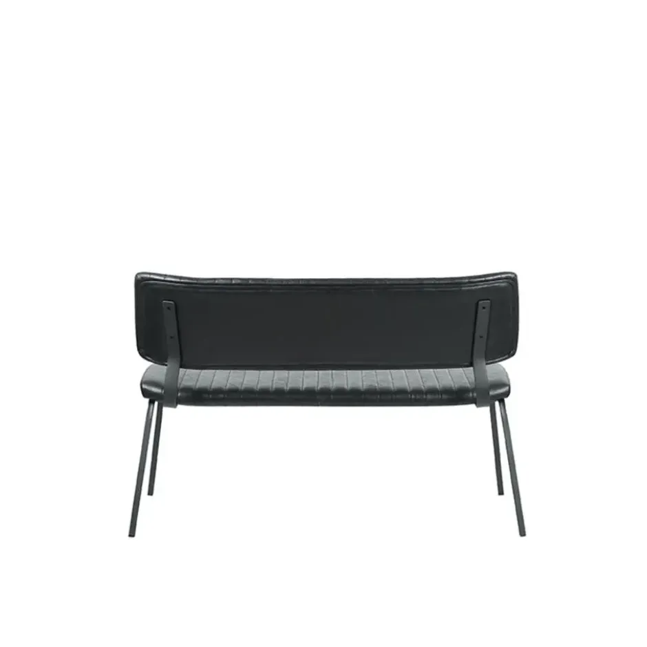 LABEL51 - Eetkamerbanken Gusto - Zwart - 63x120x81cm
