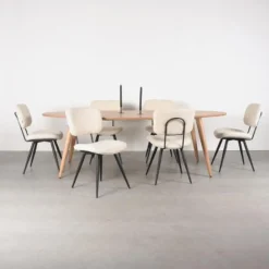 LABEL51 - Eetkamertafel Ines - Beige - 110x240x76cm