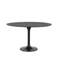 LABEL51 Eettafel Otto Zwart Mangohout Ø130cm