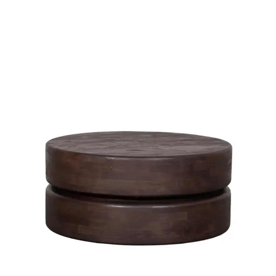 LABEL51 - Salontafel Milly - Bruin - 70x70x31cm