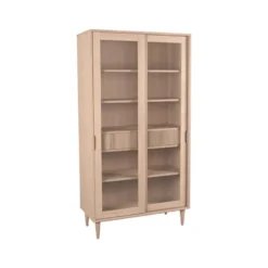 LABEL51 - Vitrinekasten Jule - Beige - 49x100x180cm