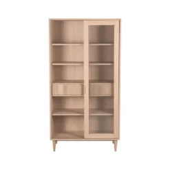 LABEL51 - Vitrinekasten Jule - Beige - 49x100x180cm