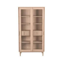 LABEL51 - Vitrinekasten Jule - Beige - 49x100x180cm