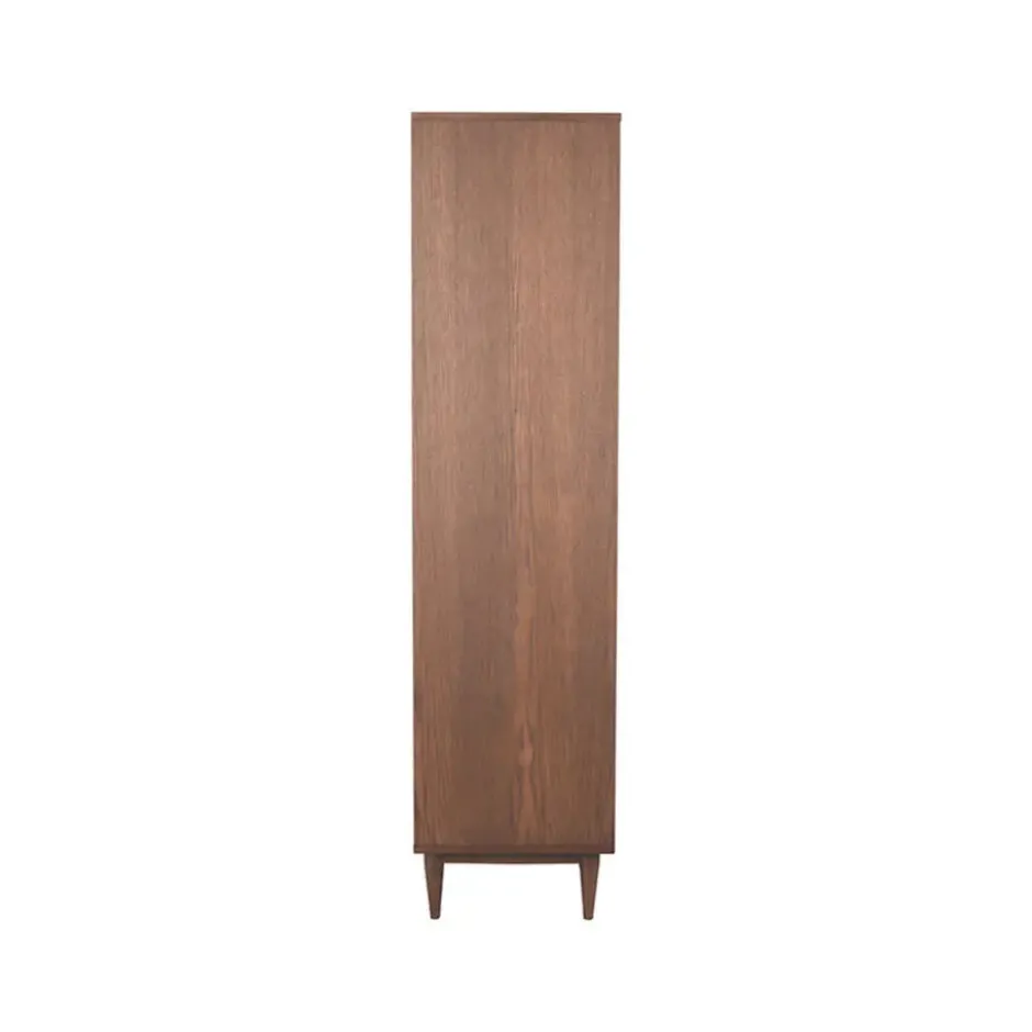LABEL51 - Vitrinekasten Jule - Walnoot - 49x100x180cm