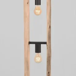 LABEL51 - Vloerlamp Woody - Beige - 25x25x150cm