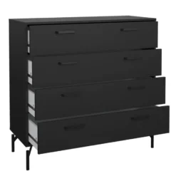 Ladekast Canada - mat zwart - 96x99x40 cm